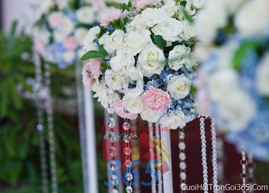 dịch vụ cưới hỏi trọn gói - Hoa tươi trọn gói dùng để trang trí nhà ngày lễ cưới hỏi, tiệc đám cưới nhà hàng HTNH24
