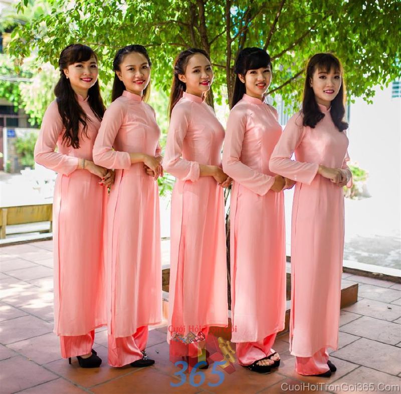 dịch vụ cưới hỏi trọn gói - Cho thuê đội ngũ bưng mâm quả nữ trong trang phục áo dài mới đẹp hiện đại  BQNU68