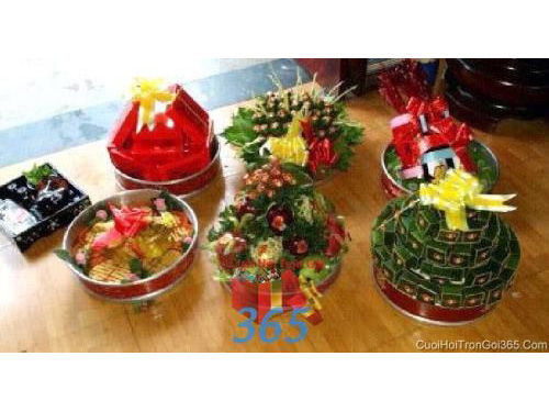 Mâm quả cưới hỏi tổng hợp trọn gói 6 quả  ngon đẹp làm lễ vật đính hôn, đám  MQ43 : Mẫu cưới hỏi trọn gói 365 của công ty dịch vụ trang trí nhà tiệc cưới hỏi đẹp rẻ uy tín ở tại quận Tân Phú Sài Gòn TPHCM Gò Vấp