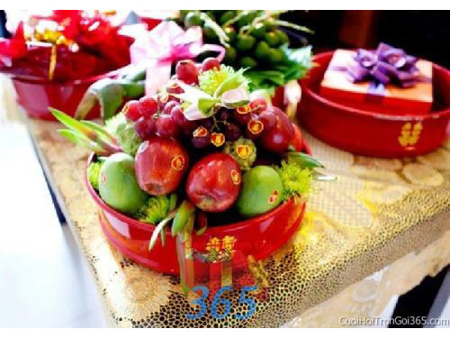Mâm quả cưới hỏi trái cây tươi ngon trọn gói cho nghi lễ gia tiên ăn hỏi ngày đám  MQ28 : Mẫu cưới hỏi trọn gói 365 của công ty dịch vụ trang trí nhà tiệc cưới hỏi đẹp rẻ uy tín ở tại quận Tân Phú Sài Gòn TPHCM Gò Vấp